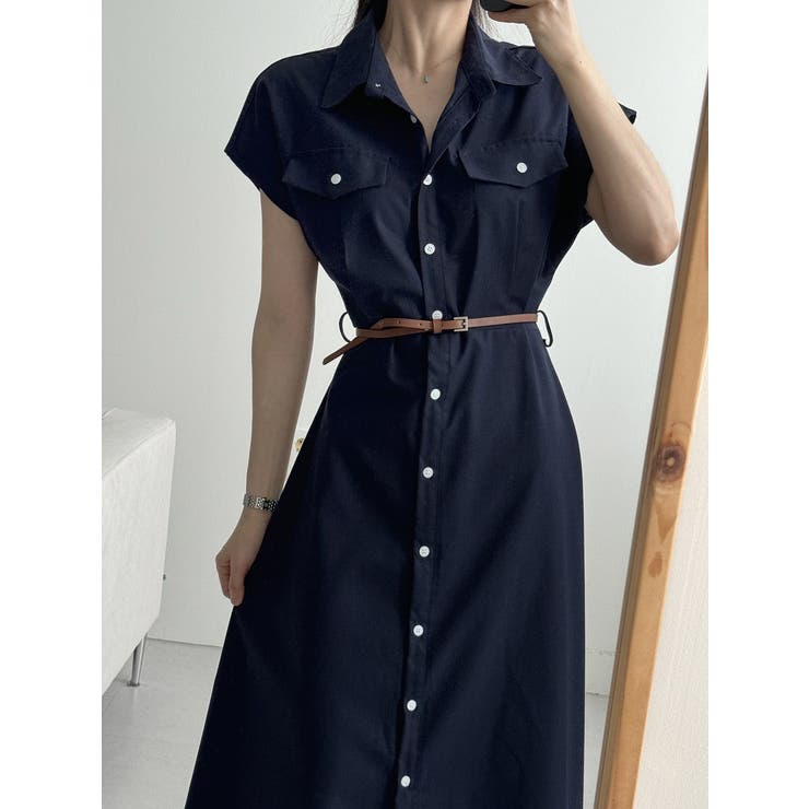 ベルト付きシャツワンピース | Ulysses | 詳細画像6 