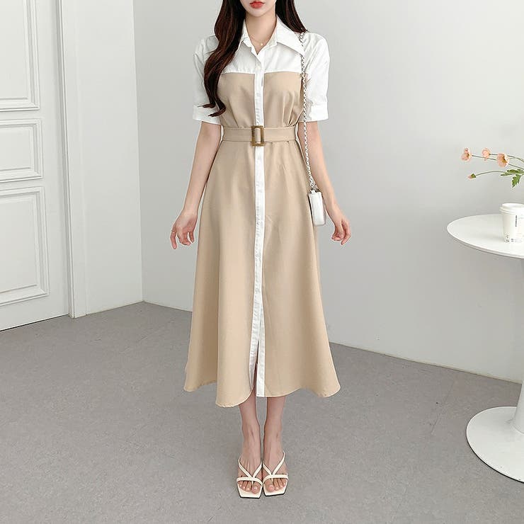 配色シャツワンピース | Ulysses | 詳細画像1 