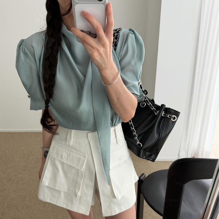 グリーン | 半袖ブラウス | Ulysses