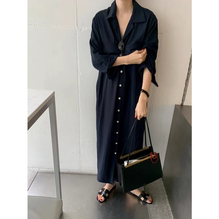 襟付きリラックス シャツワンピース | Ulysses | 詳細画像11 