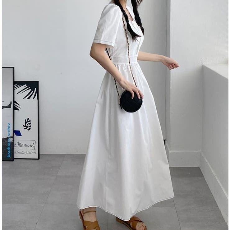 半袖スクエアネックラインワンピース | Ulysses | 詳細画像5 