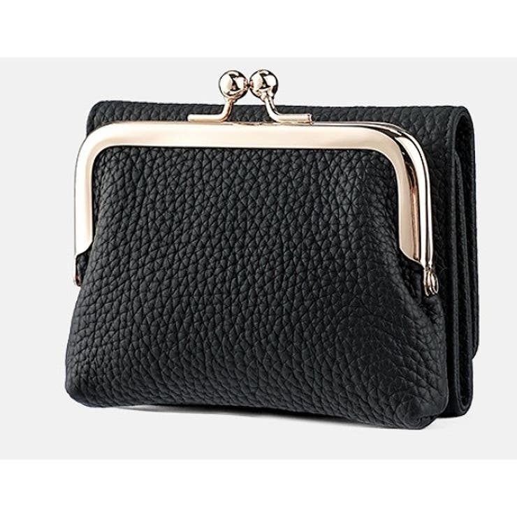 ブラック | 合成皮革3つ折ミニ財布 | Ulysses