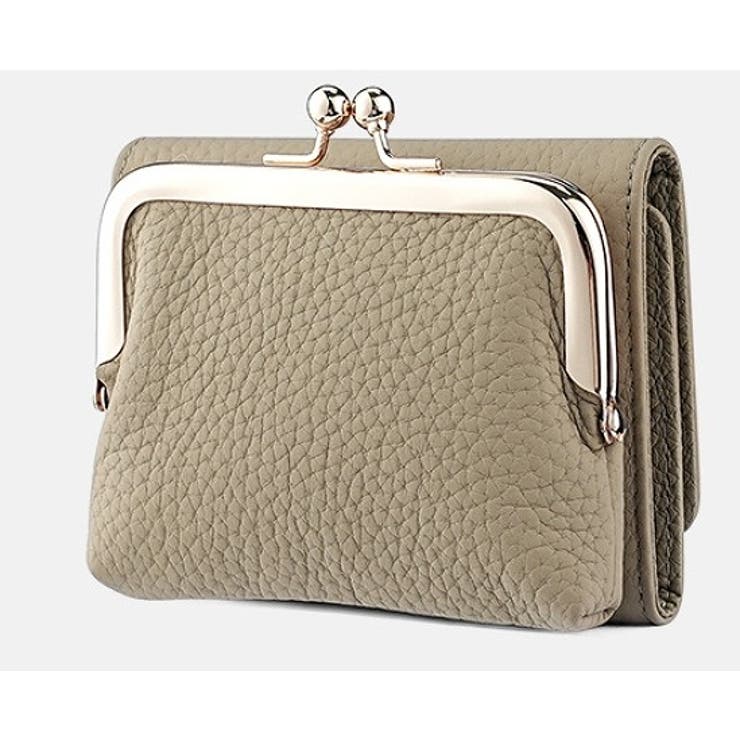 グレージュ | 合成皮革3つ折ミニ財布 | Ulysses