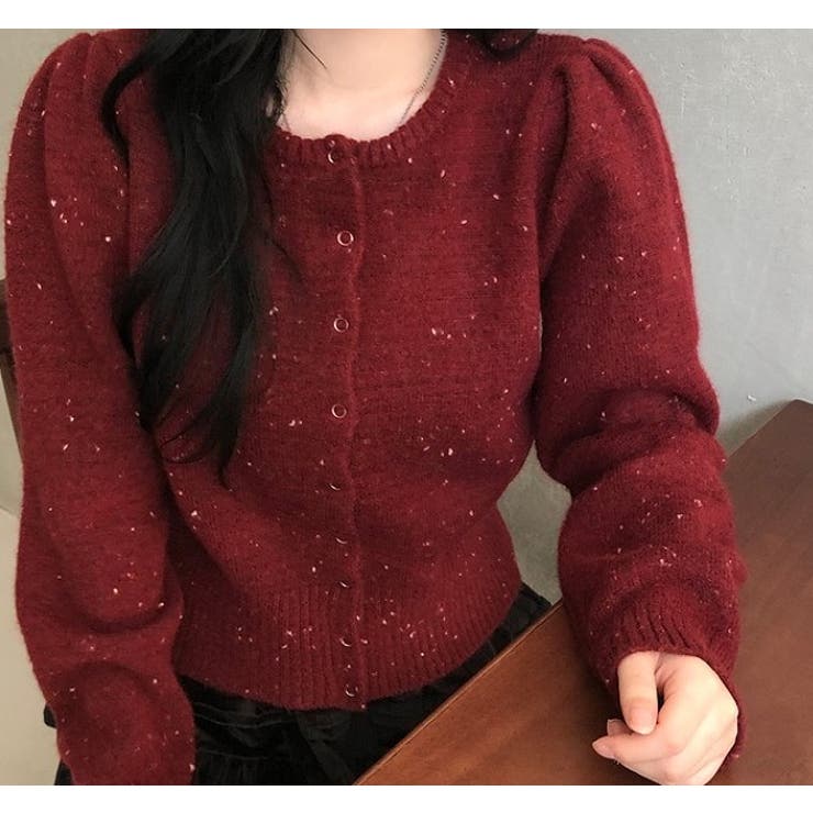 クルーネック長袖シングルブレストニットカーディガン | Ulysses | 詳細画像8 