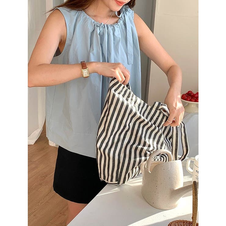 クルーネック袖なしドローストリングトップス | Ulysses | 詳細画像8 