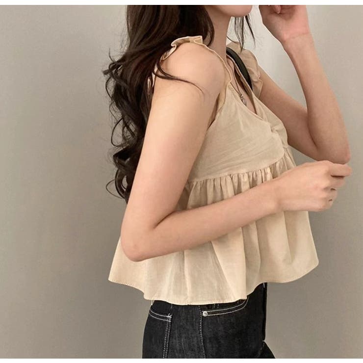 袖なしリボンショートトップス | Ulysses | 詳細画像5 