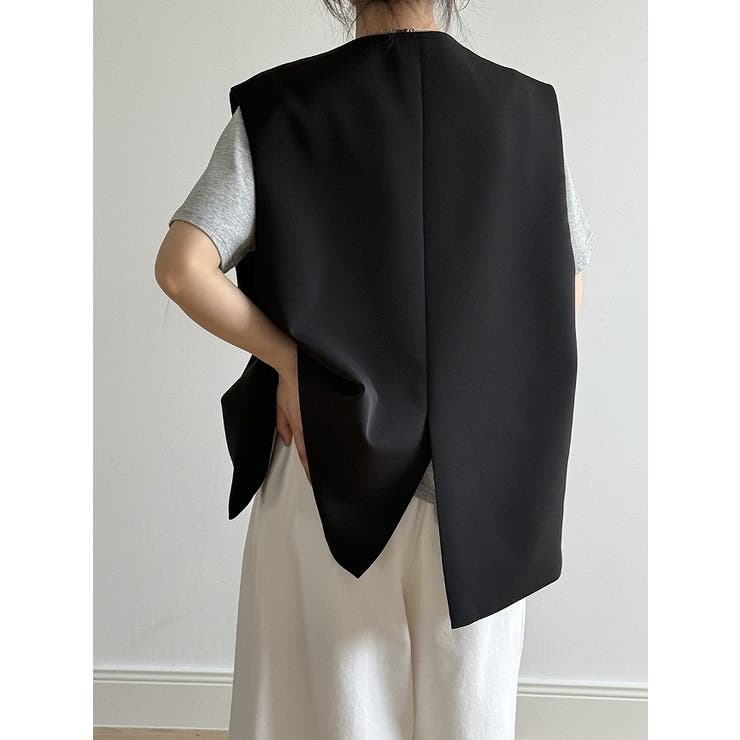 オーバーサイズ袖なしボタン付きベスト | Ulysses | 詳細画像8 