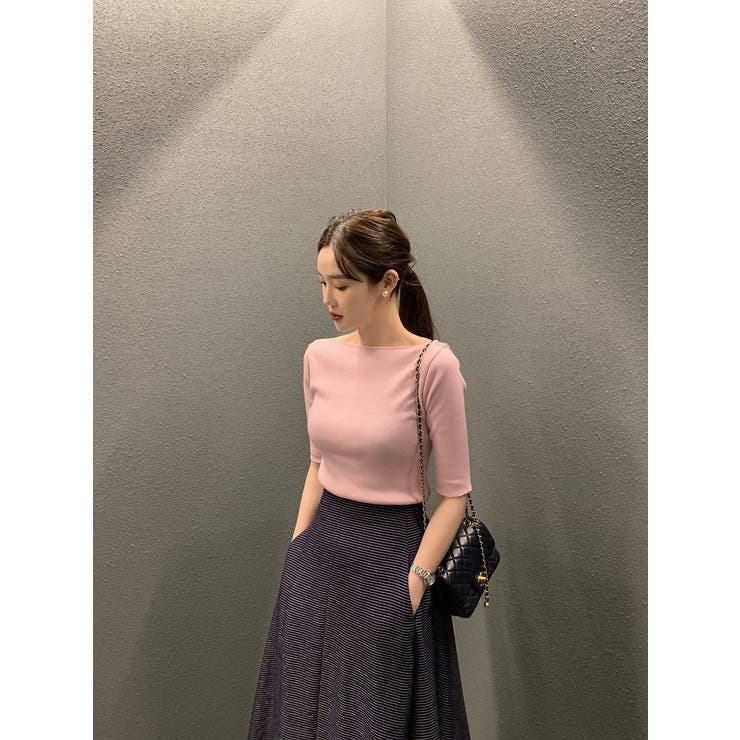 ピンク | 半袖ニットトップス | Ulysses
