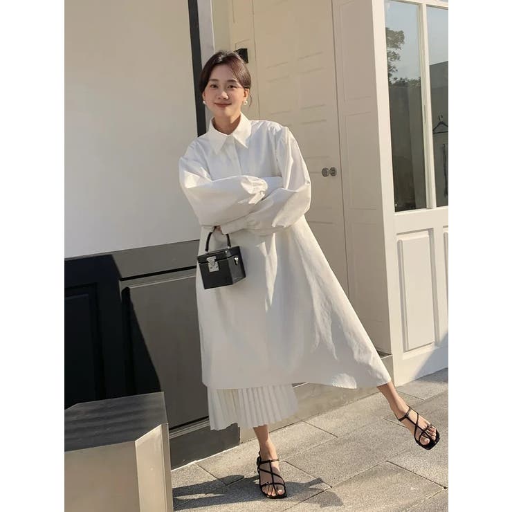 襟付きシングルブレスト長袖ワンピース | Ulysses | 詳細画像2 