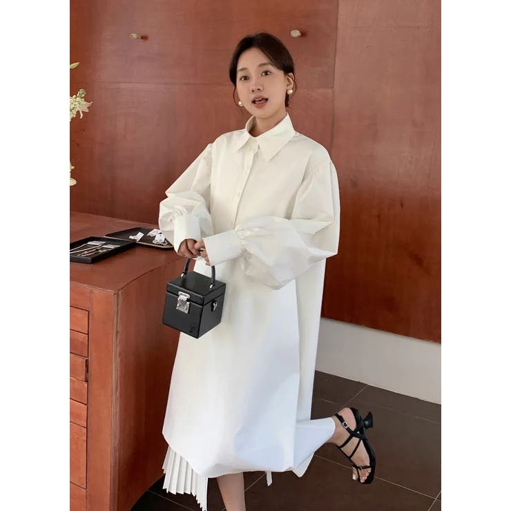 襟付きシングルブレスト長袖ワンピース | Ulysses | 詳細画像6 