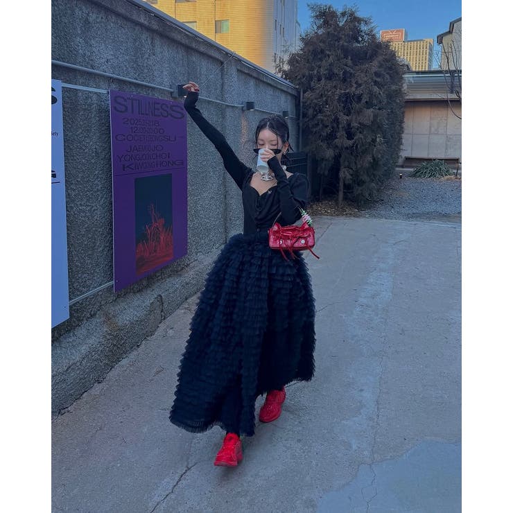 ハイウエストゴム付きチュールスカート | Ulysses | 詳細画像5 