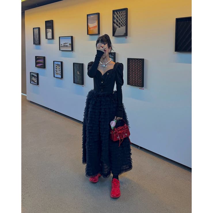 ハイウエストゴム付きチュールスカート | Ulysses | 詳細画像7 