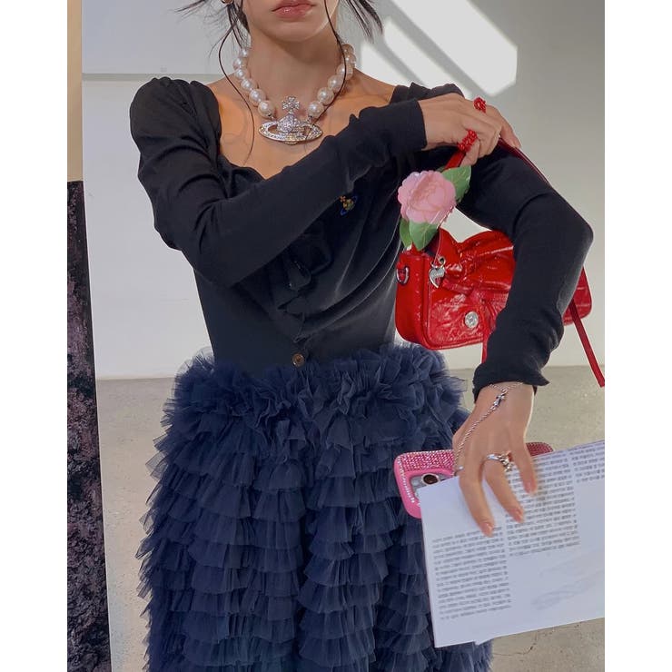 ハイウエストゴム付きチュールスカート | Ulysses | 詳細画像8 