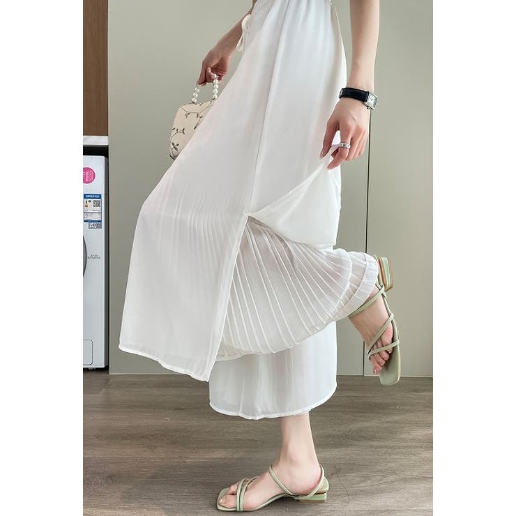 ゴム付きドローストリングチュールワイドレッグ | Ulysses | 詳細画像8 