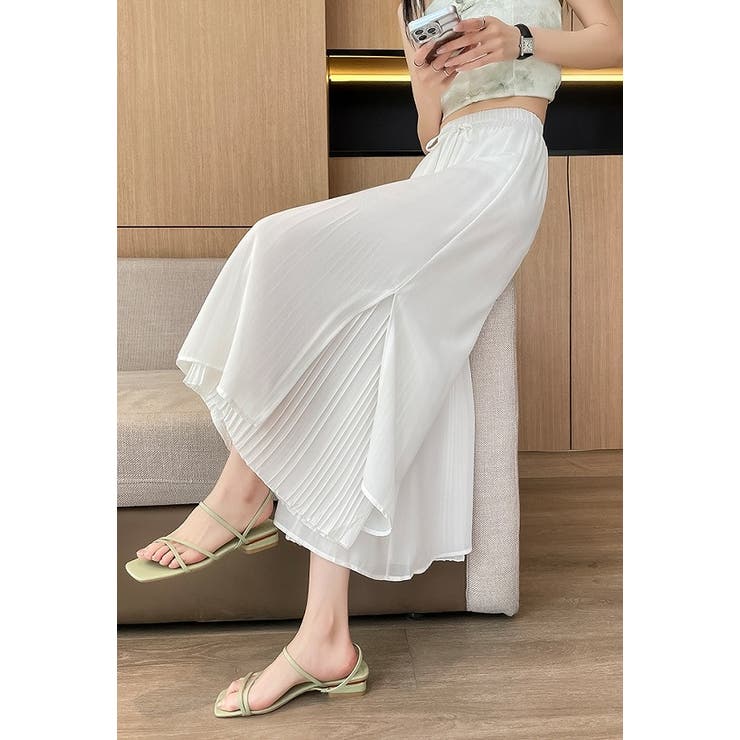 ゴム付きドローストリングチュールワイドレッグ | Ulysses | 詳細画像9 