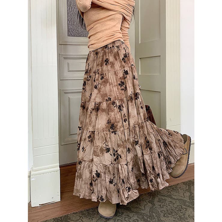 ベージュ | ロングプリーツスカート | Ulysses