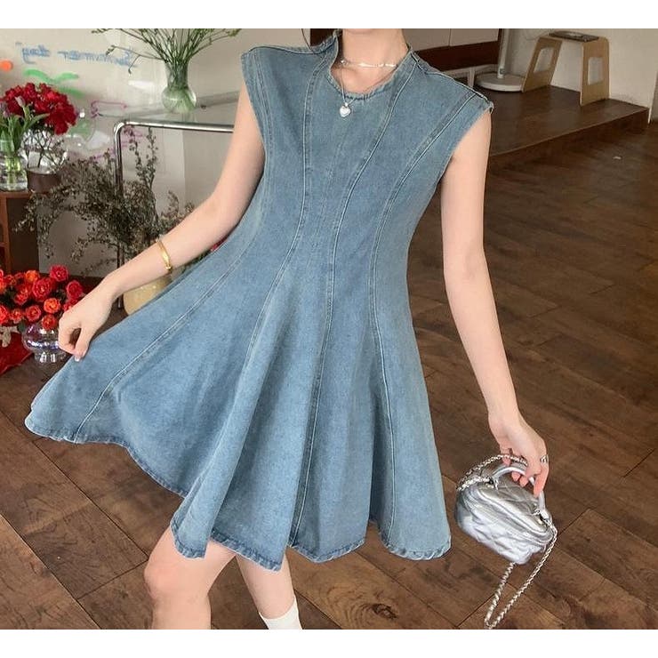 袖なしショートデニムワンピース | Ulysses | 詳細画像3 