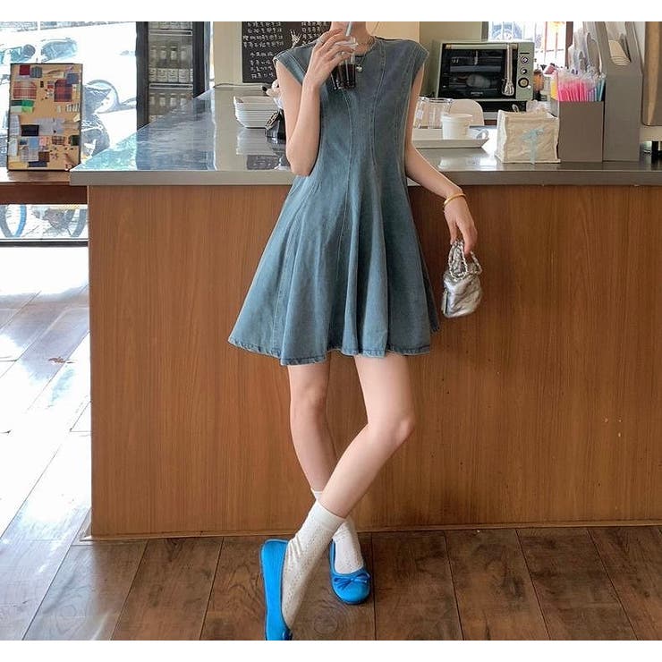 袖なしショートデニムワンピース | Ulysses | 詳細画像7 