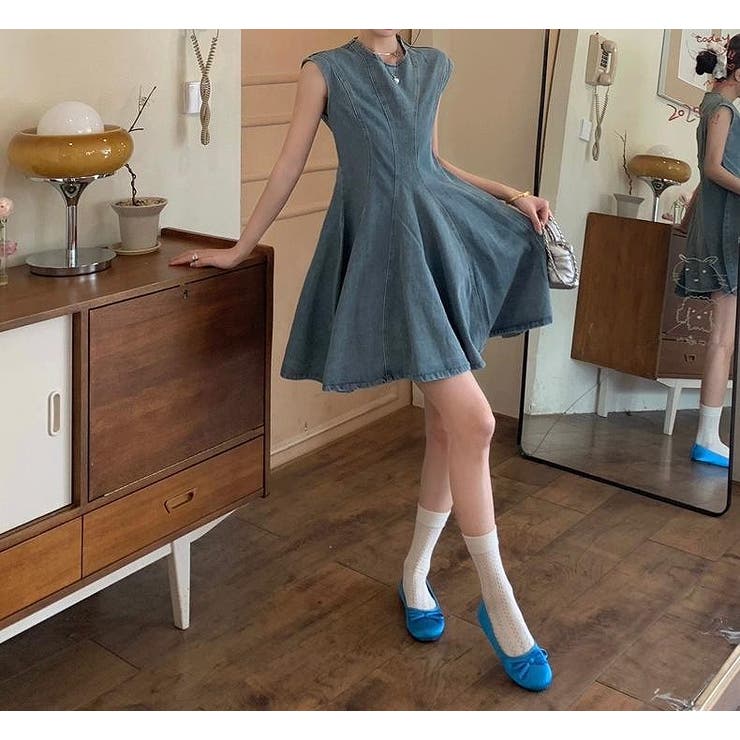 袖なしショートデニムワンピース | Ulysses | 詳細画像9 