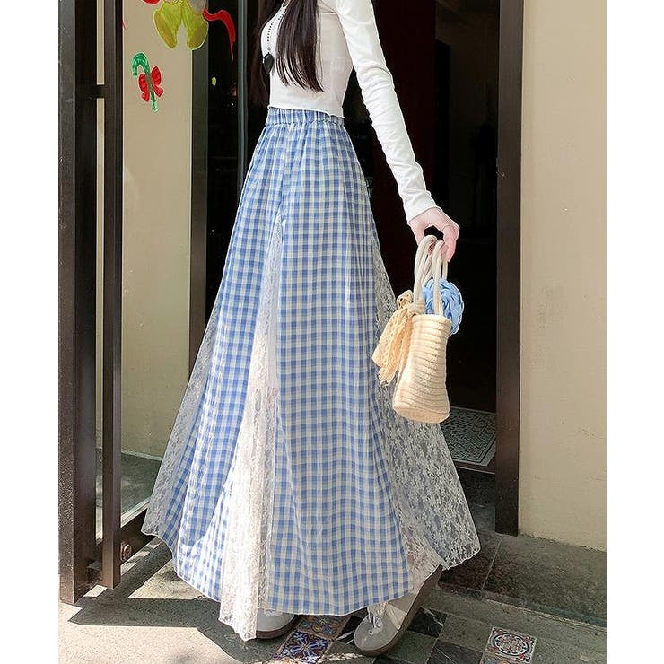 レース切り替えロングスカート | Ulysses | 詳細画像6 