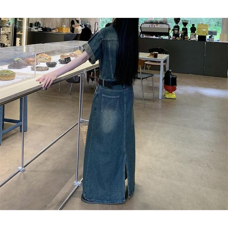 半袖ロング襟付きデニムワンピース | Ulysses | 詳細画像9 