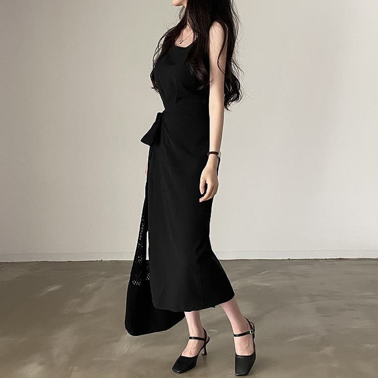 リボン袖なしロングワンピース | Ulysses | 詳細画像3 