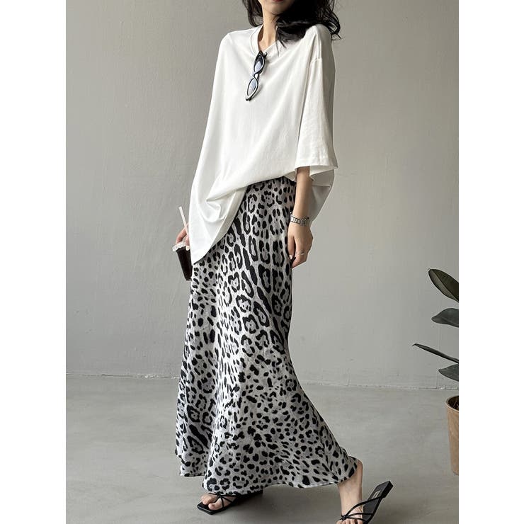 ヒョウ柄スリットゴム付きスカート | Ulysses | 詳細画像3 