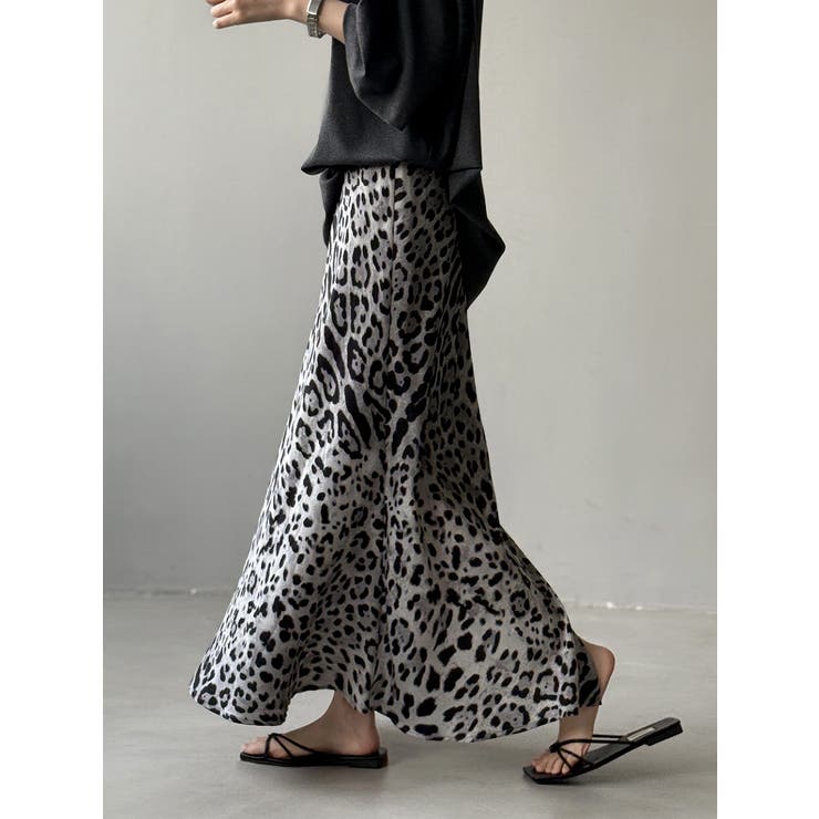 ヒョウ柄スリットゴム付きスカート | Ulysses | 詳細画像4 