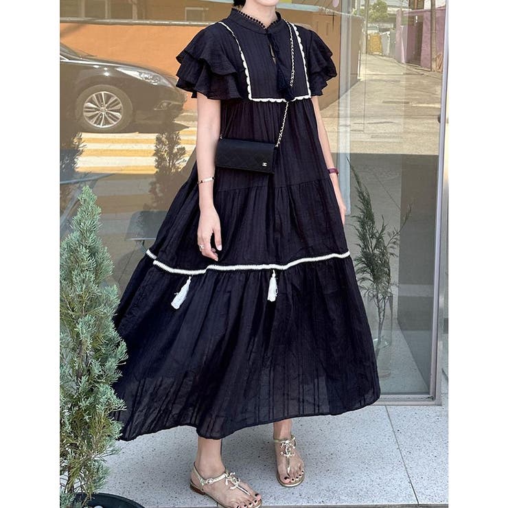 リボン付き半袖ワンピース | Ulysses | 詳細画像2 