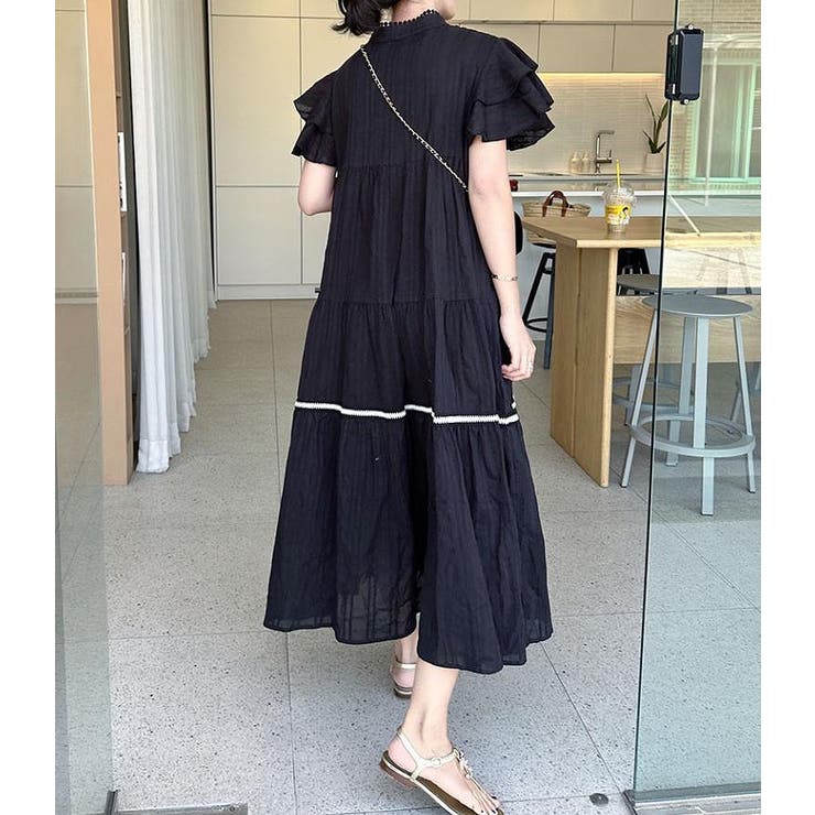 リボン付き半袖ワンピース | Ulysses | 詳細画像4 