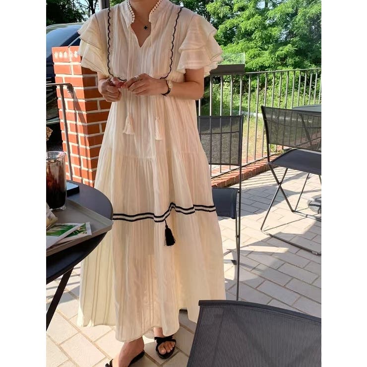 リボン付き半袖ワンピース | Ulysses | 詳細画像6 