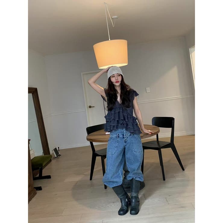 Vネックフリルリボントップス | Ulysses | 詳細画像2 