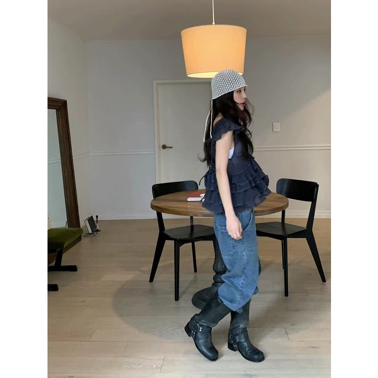 Vネックフリルリボントップス | Ulysses | 詳細画像3 