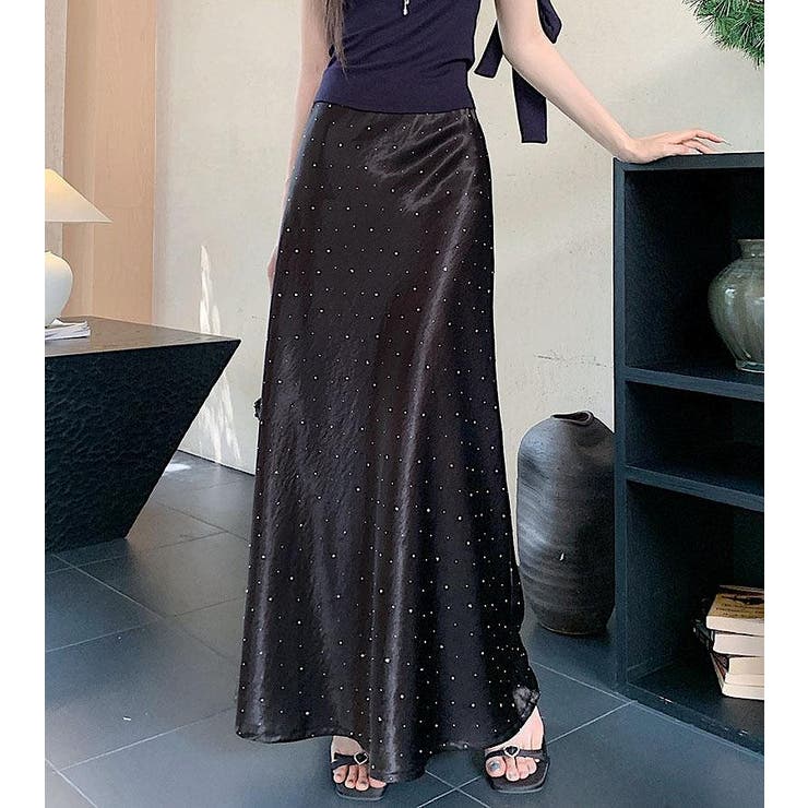 ブラック | ゴム付きマーメイド フィッシュテールススカート | Ulysses