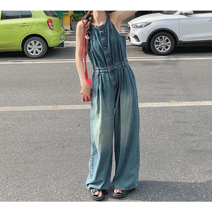 ポケット付き袖なしデニムサロペット | Ulysses | 詳細画像9 