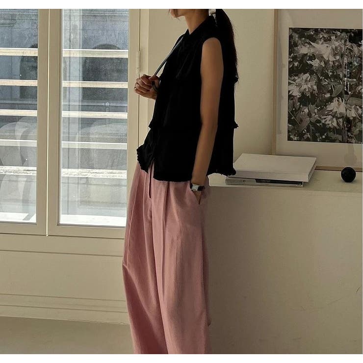 シングルブレスト袖なしシャツトップス | Ulysses | 詳細画像4 