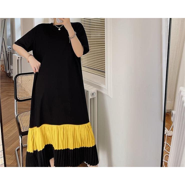 切り替えプリーツ半袖ロングワンピース | Ulysses | 詳細画像5 