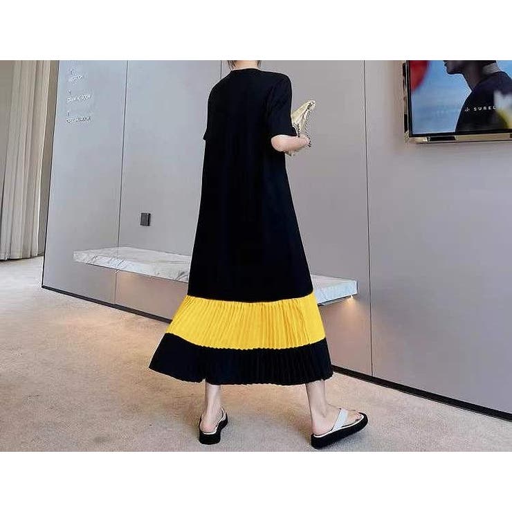 切り替えプリーツ半袖ロングワンピース | Ulysses | 詳細画像7 