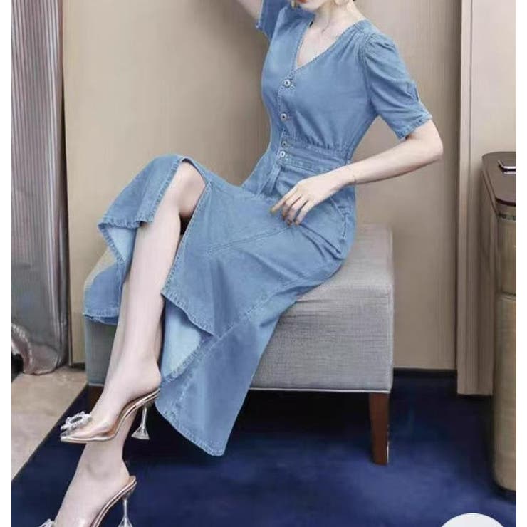 デニムマーメイド フィッシュテールスワンピース | Ulysses | 詳細画像2 