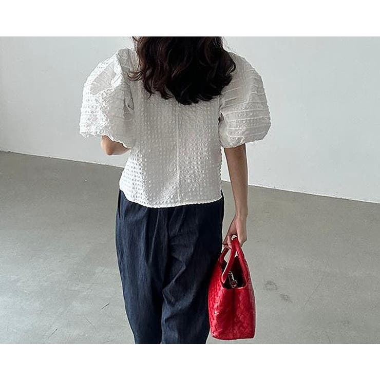 パフスリーブクルーネックトップス | Ulysses | 詳細画像7 