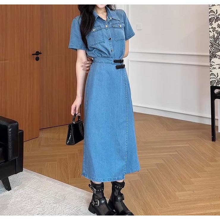 半袖デニムワンピース | Ulysses | 詳細画像1 