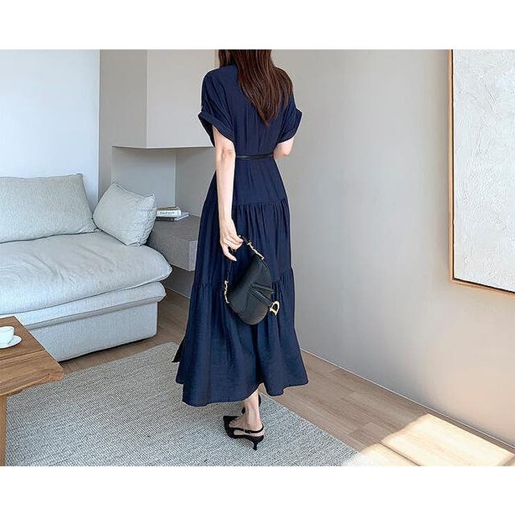 ベルト付き半袖ロングワンピース | Ulysses | 詳細画像4 