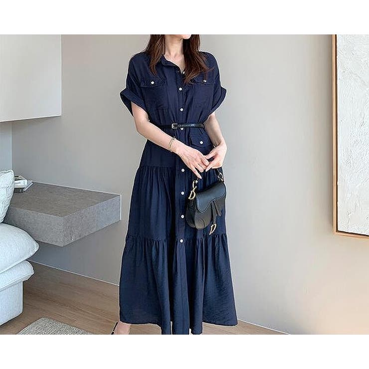 ベルト付き半袖ロングワンピース | Ulysses | 詳細画像6 