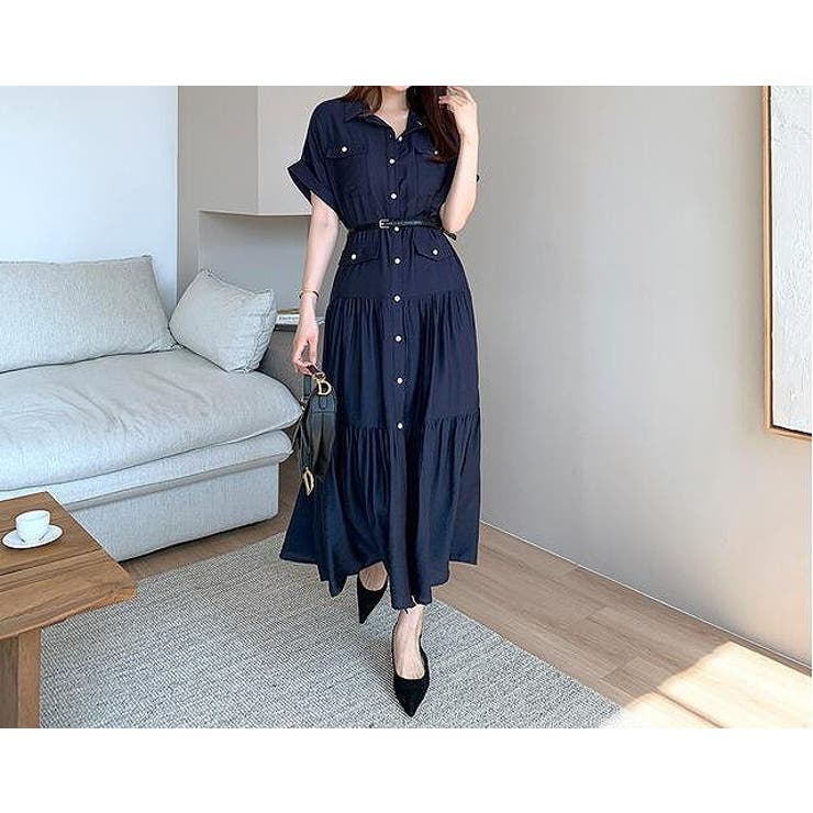 ベルト付き半袖ロングワンピース | Ulysses | 詳細画像7 