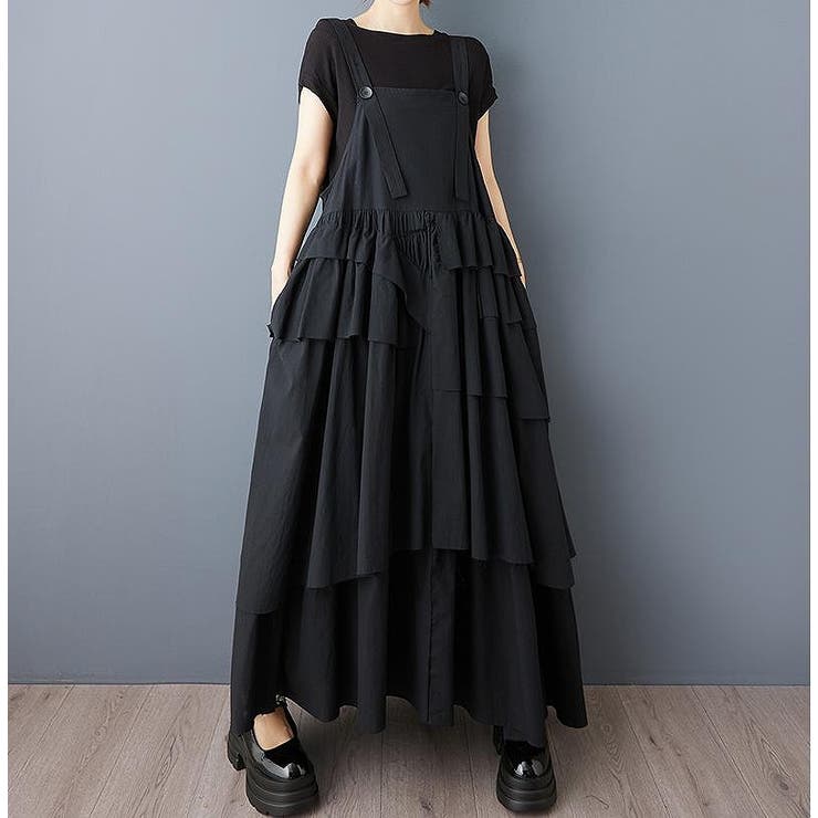 ブラック | イレギュラー切り替えタンクトップワンピース | Ulysses