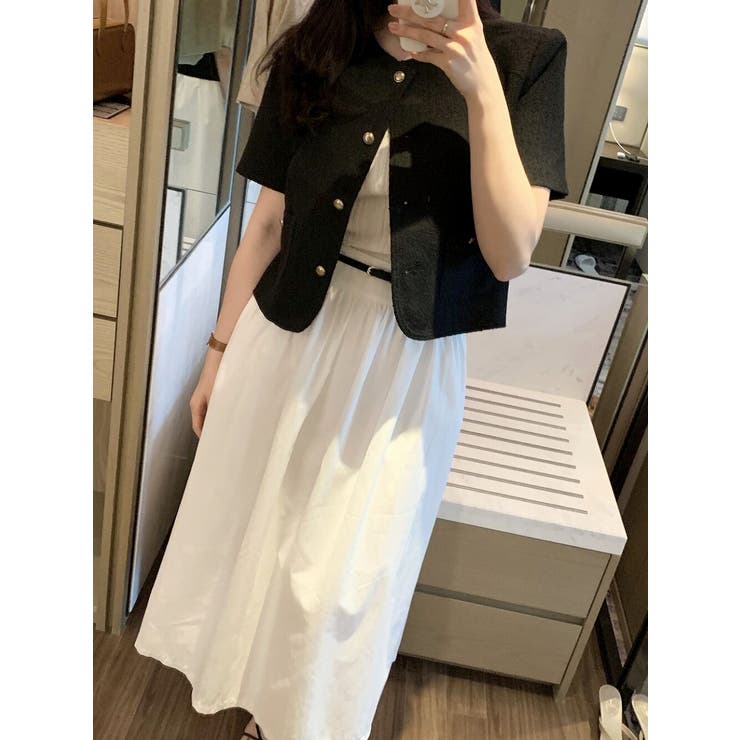 半袖ショートシングルブレストトップスジャケット | Ulysses | 詳細画像8 