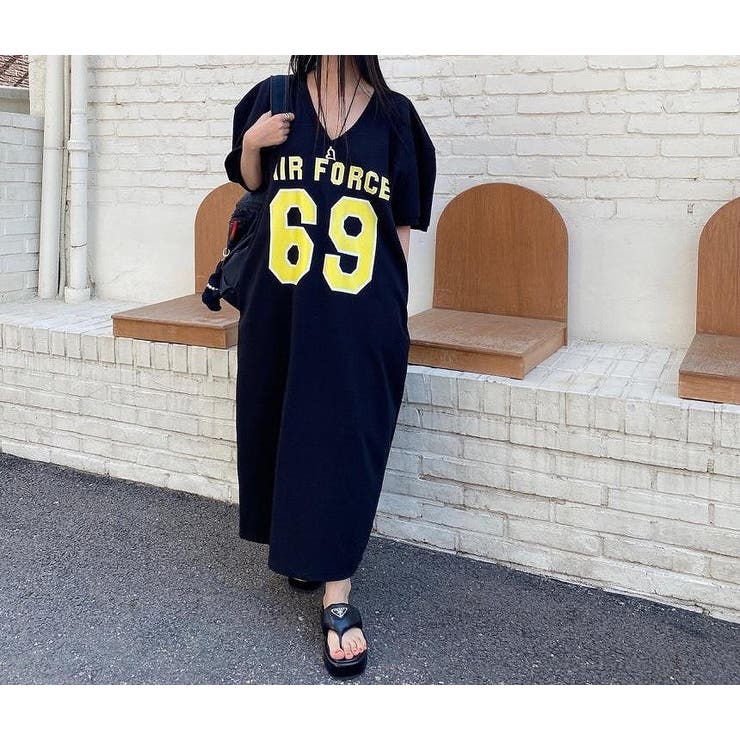 プリントVネック半袖ワンピース | Ulysses | 詳細画像8 