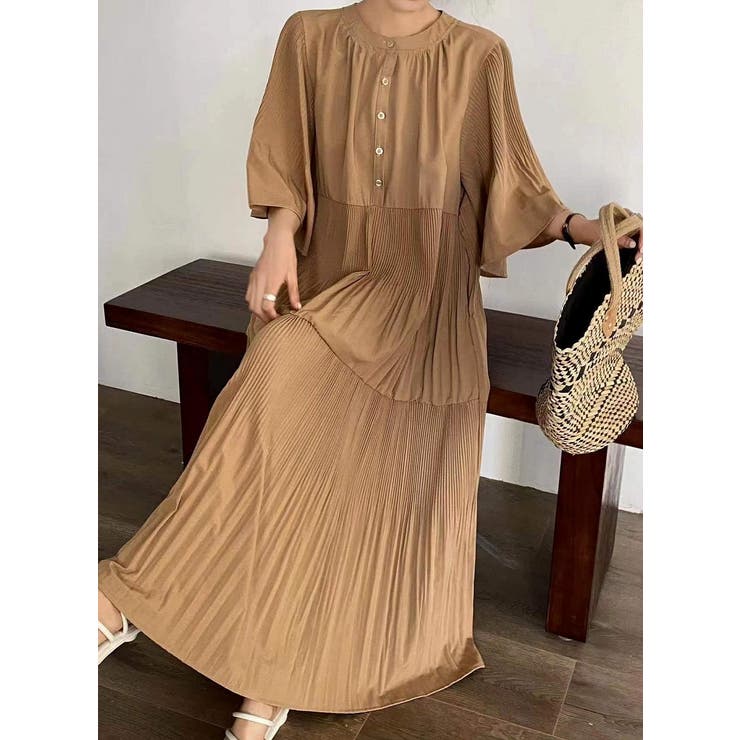 プリーツフレア袖ワンピース | Ulysses | 詳細画像2 