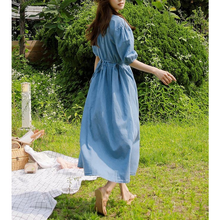 半袖シングルブレストデニムワンピース | Ulysses | 詳細画像3 