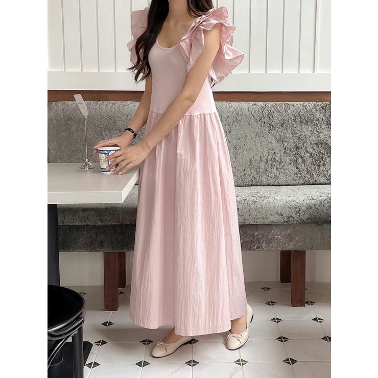 切り替え袖なしワンピース | Ulysses | 詳細画像3 